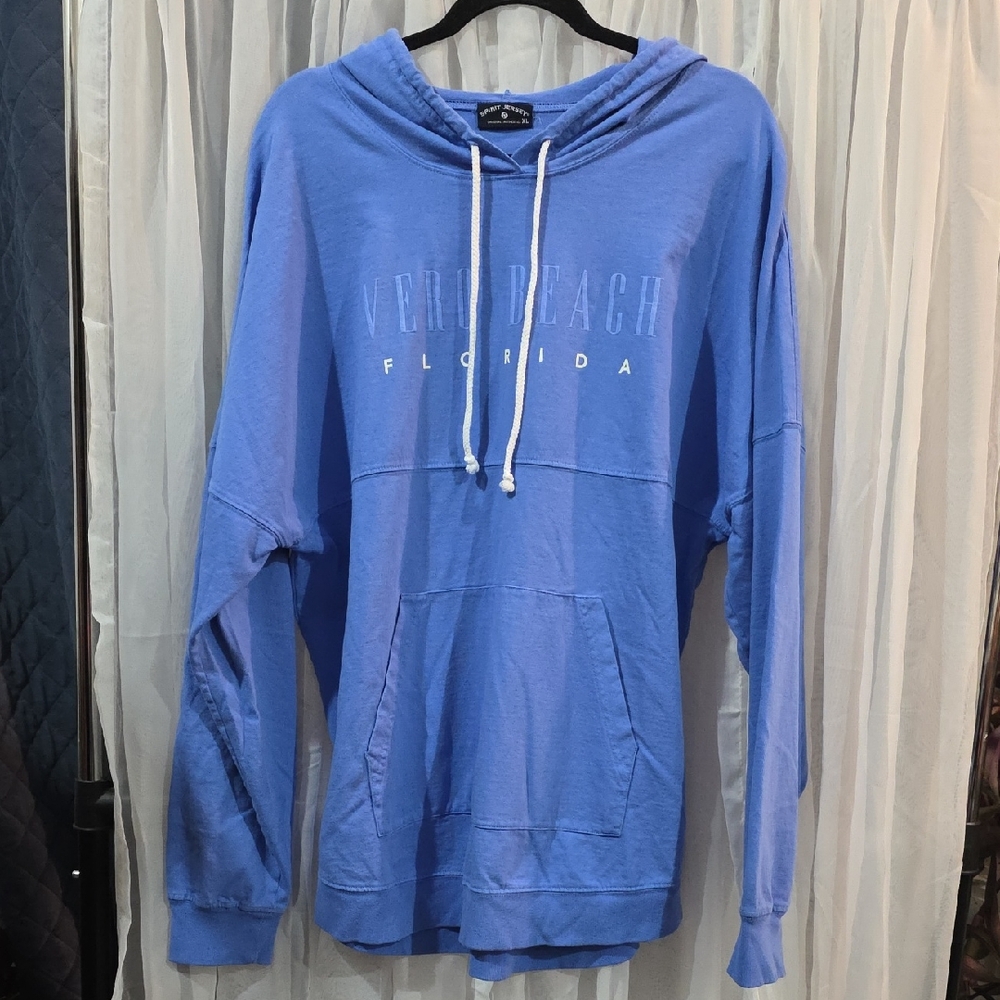 #154 Spirit Jersey Vero Beach Florida Oversized Unisex Blue Hoodie